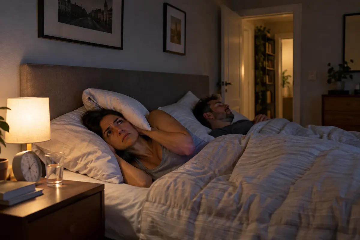 Camera da letto a Mariano Comense durante la valutazione di un intervento di insonorizzazione
