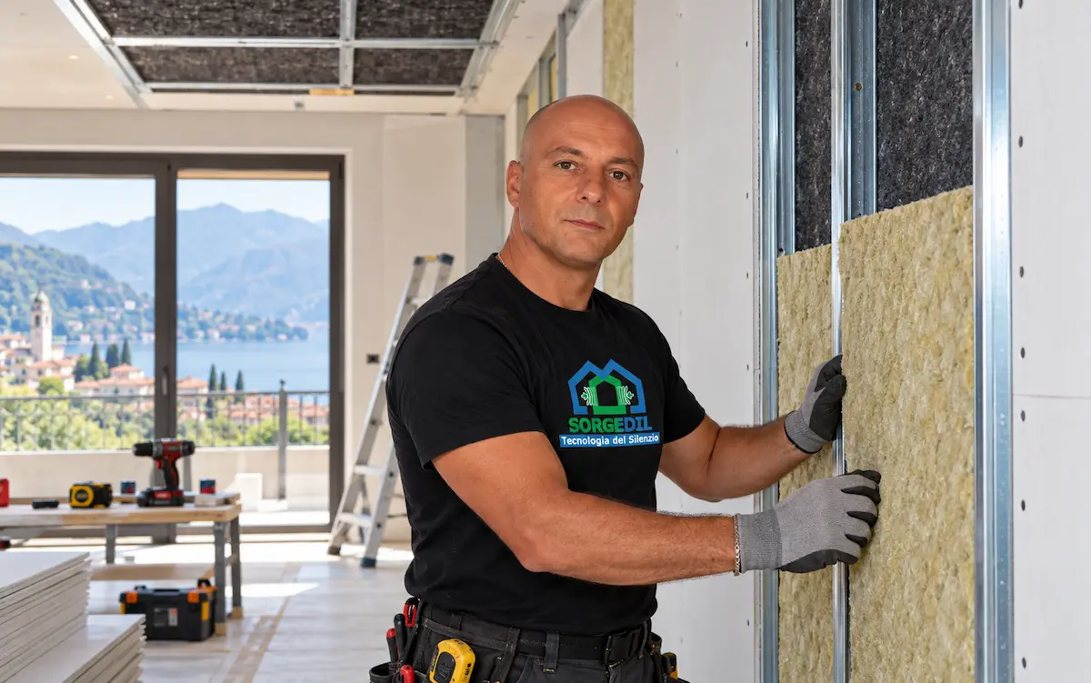 Intervento Sorgedil per l'isolamento acustico residenziale a Como