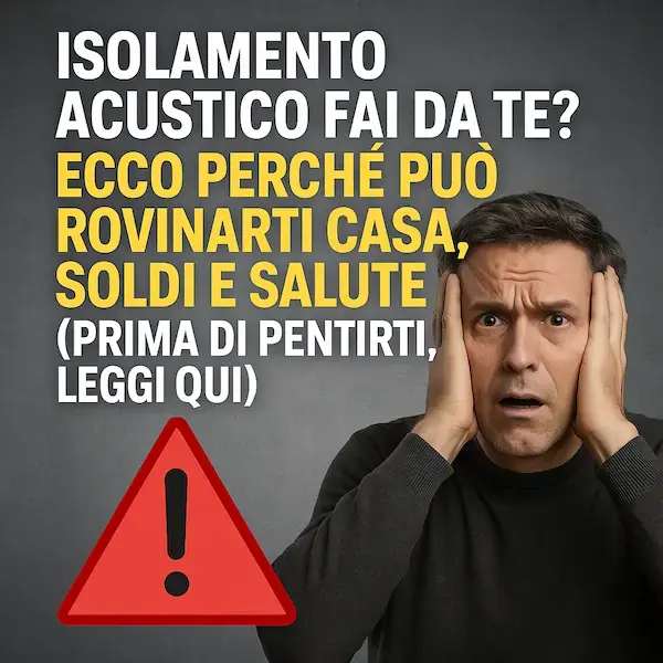 Attenzione: ecco cosa succede con materiali fonoassorbenti fai da te  