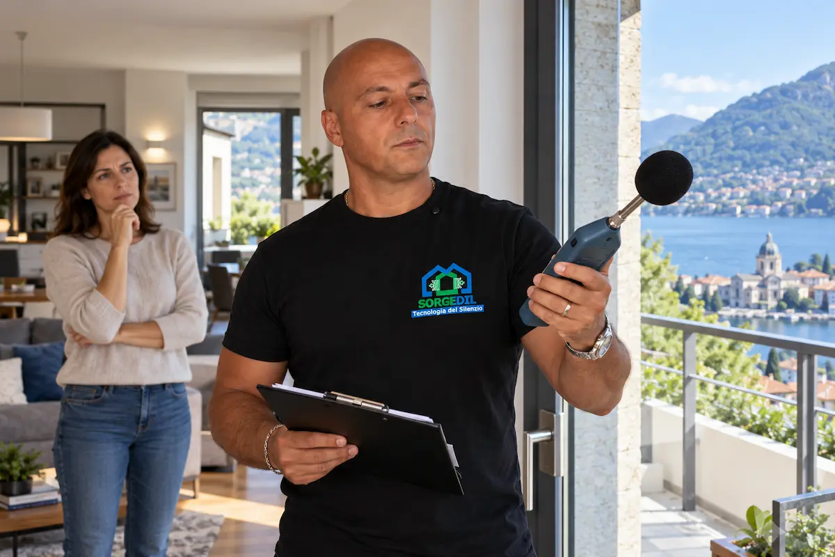 Sopralluogo Analitico Sorgedil per la progettazione dell'isolamento acustico